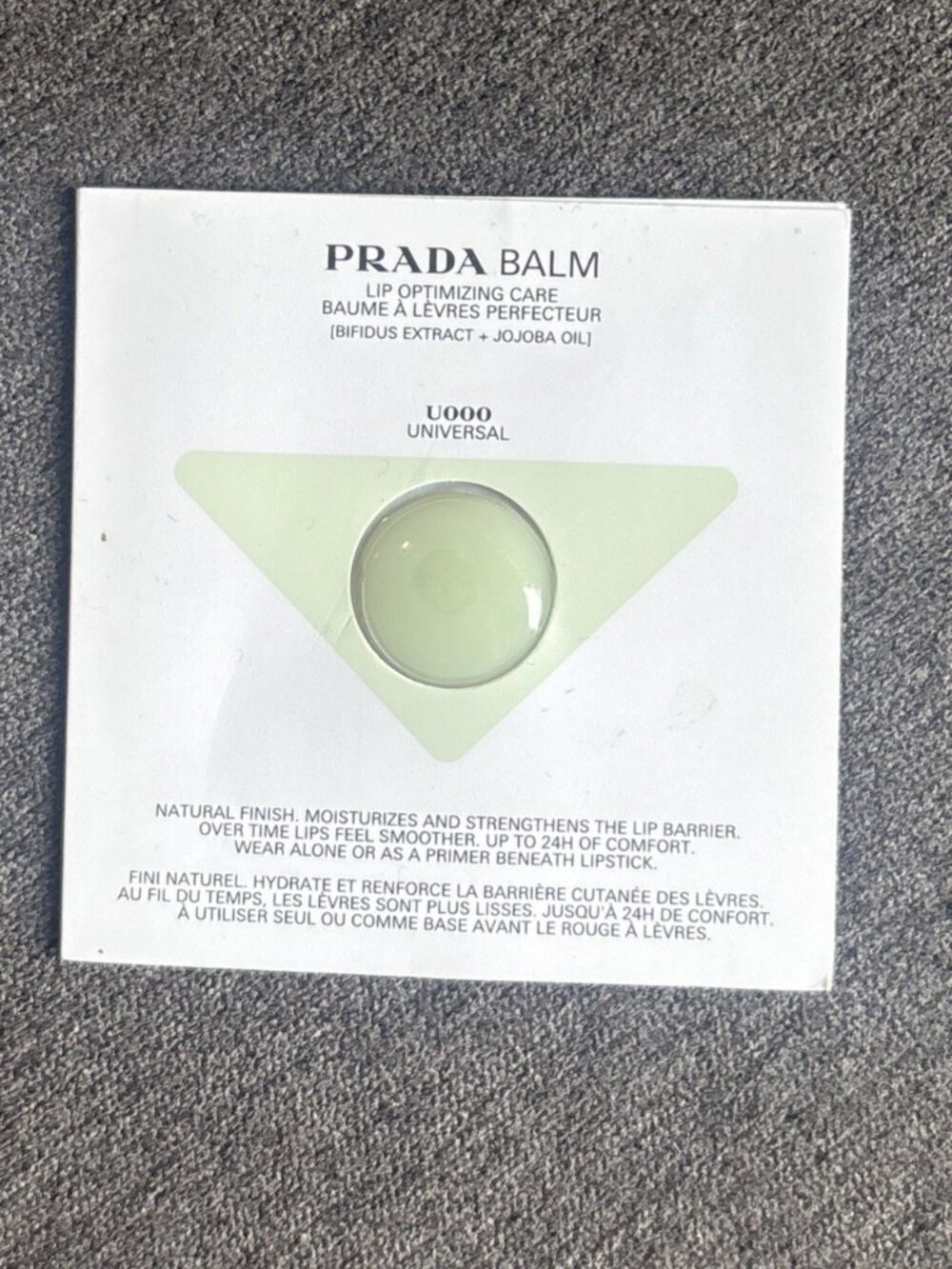 PRADA Lip Balm Universal U000 0.2g Each (0.8g Total) Sample Sealed New Jojoba